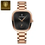 Poedagar 783 Waterproof Luxury Female Watch (Rose Gold+Black)