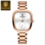Poedagar 783 Waterproof Luxury Female Watch(Rose+White)