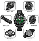 Skmei 1649 Dual Time Sport Stainless Steel Watch Features