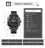 SKMEI 1649 Dual Time Display Digital Watch for Men (Black) - Image 4